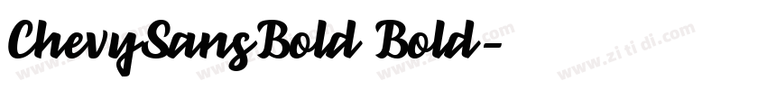 ChevySansBold Bold字体转换
